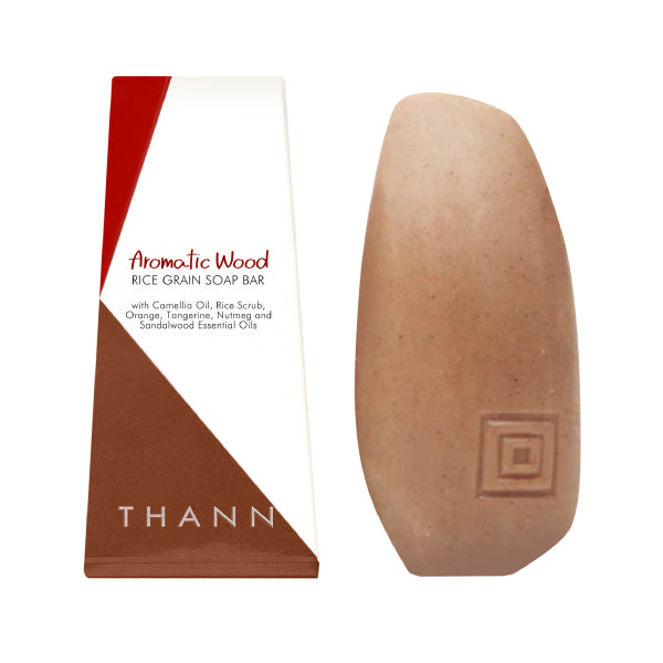 Aromatic Wood Rice Scrub Soap Bar 100gr